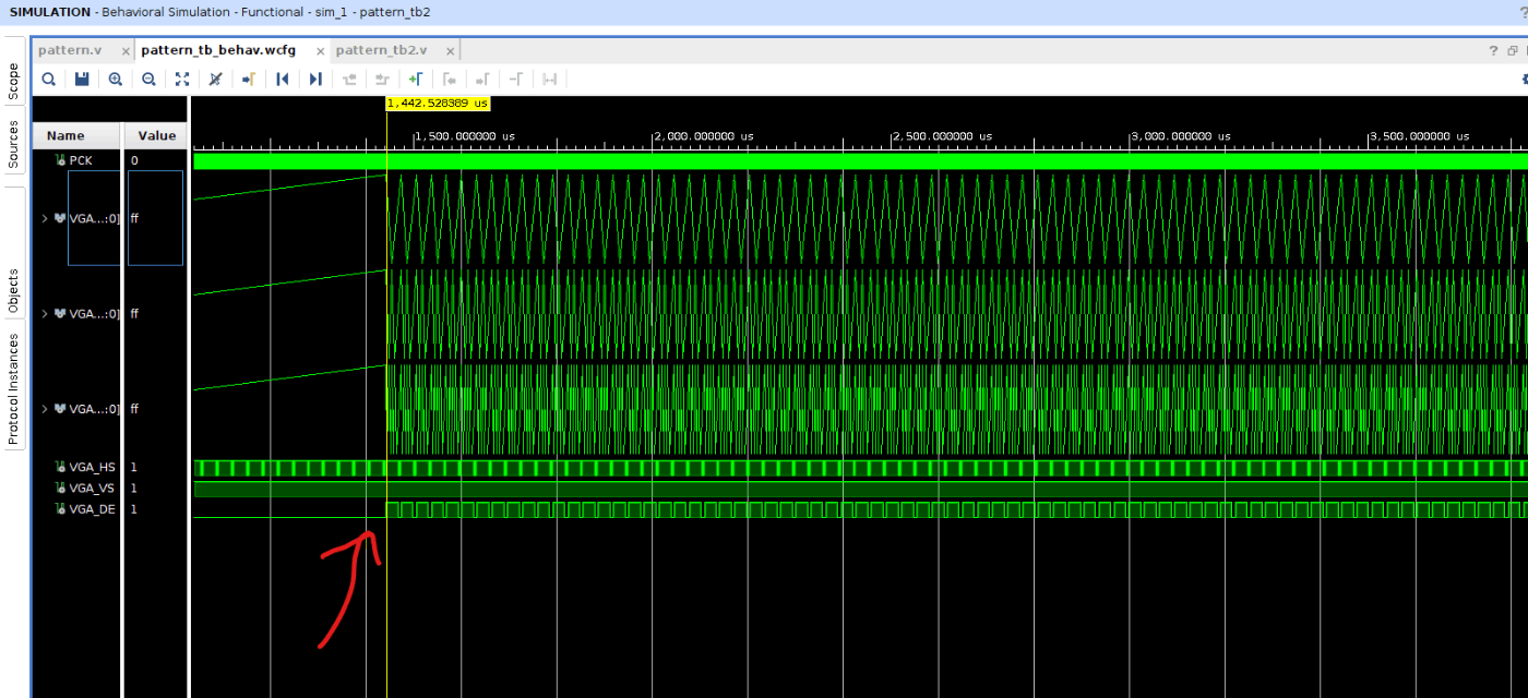 Basic simulation waveform