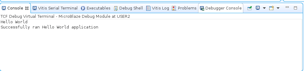 Launching hardware from Vitis